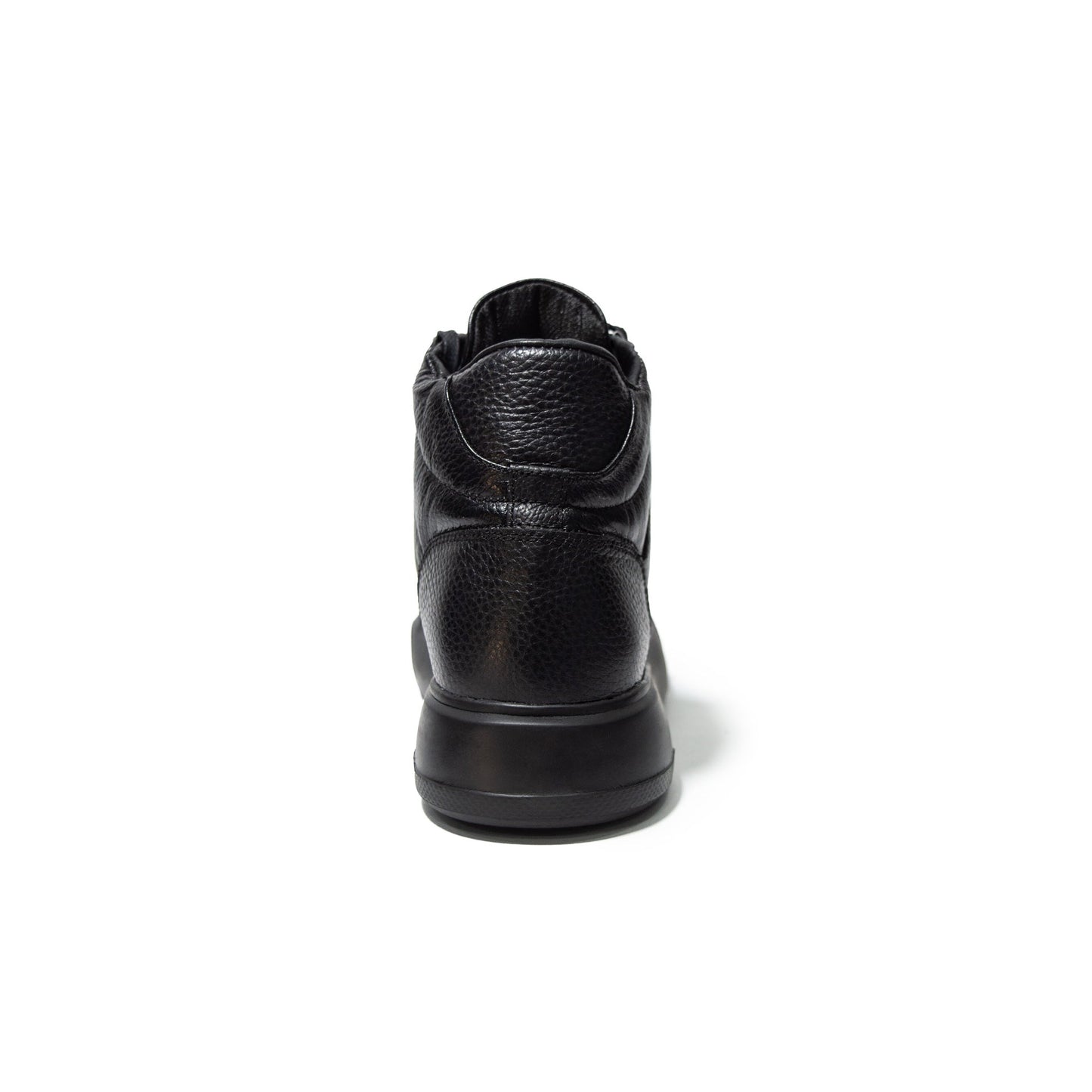 TENIS BOTA CUERO NEGRO - ENVÍO GRATIS