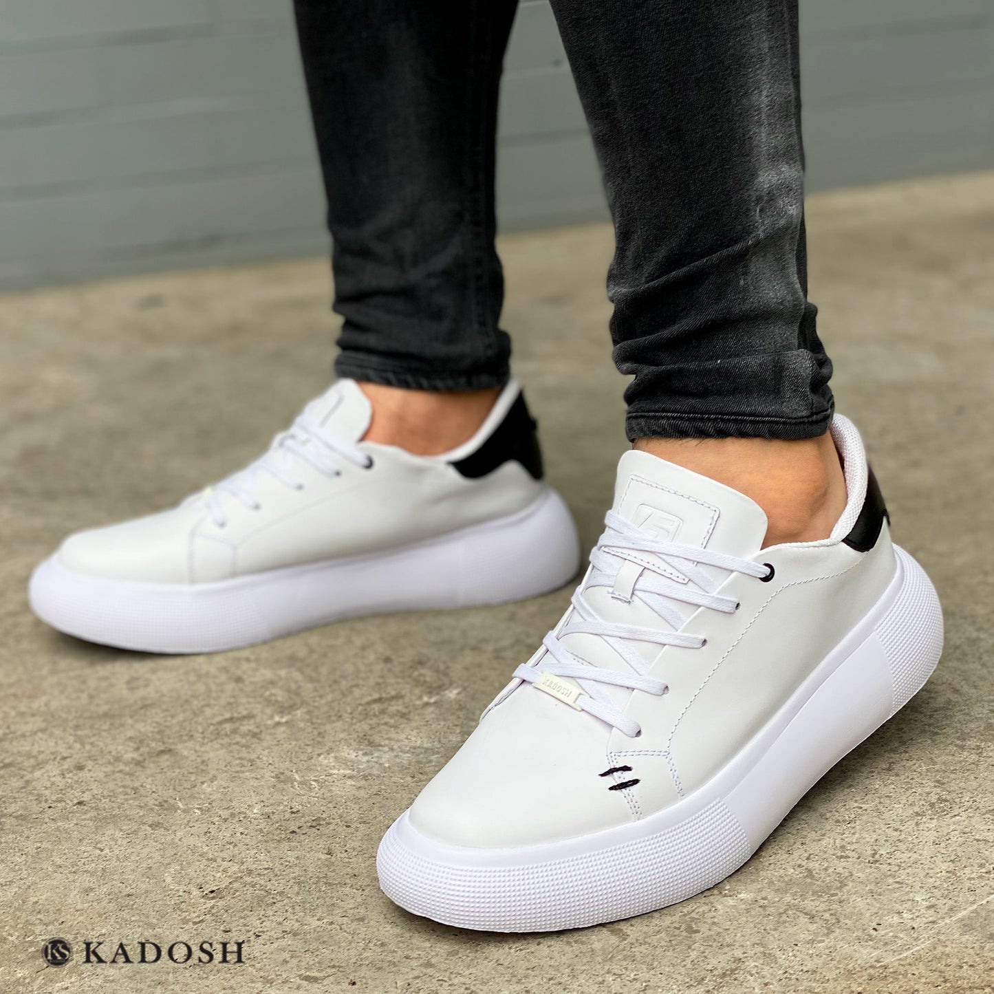 TENIS KONG CUERO BLANCO - ENVÍO GRATIS
