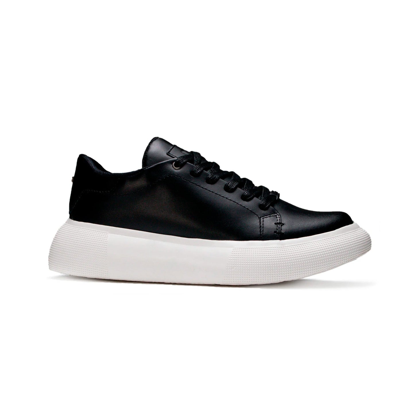 TENIS KONG CUERO NEGRO-BLANCO - ENVÍO GRATIS