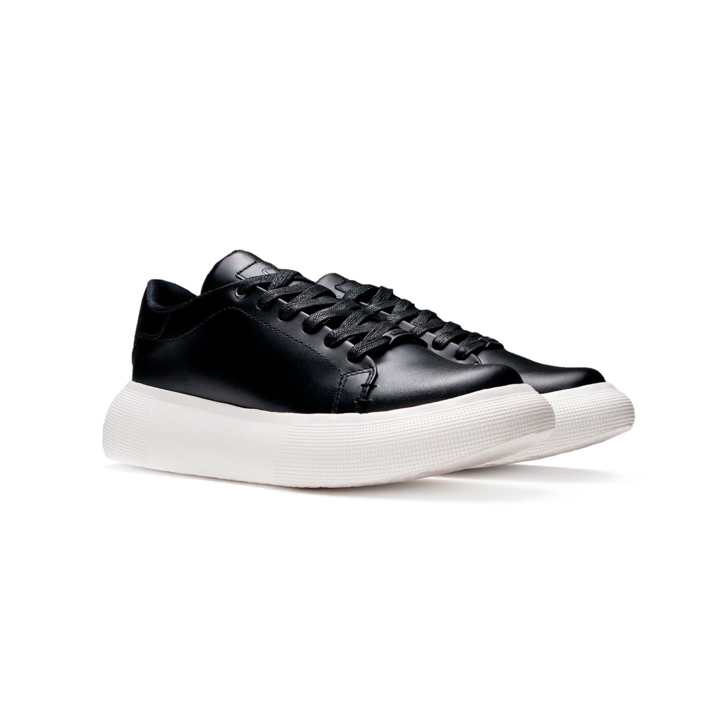 TENIS KONG CUERO NEGRO-BLANCO - ENVÍO GRATIS