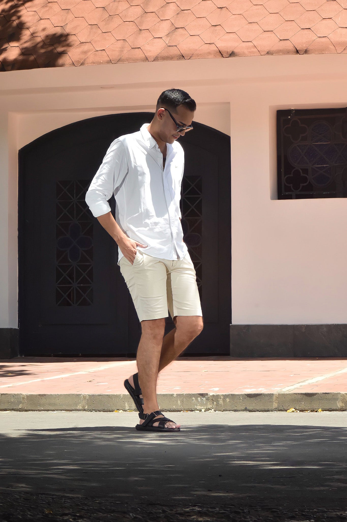 Últimas tallas-SANDALIAS CUERO AMALFI NEGRA - ENVÍO GRATIS