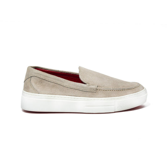 TENIS BERLÍN CUERO GAMUZA TAUPE - ENVÍO GRATIS