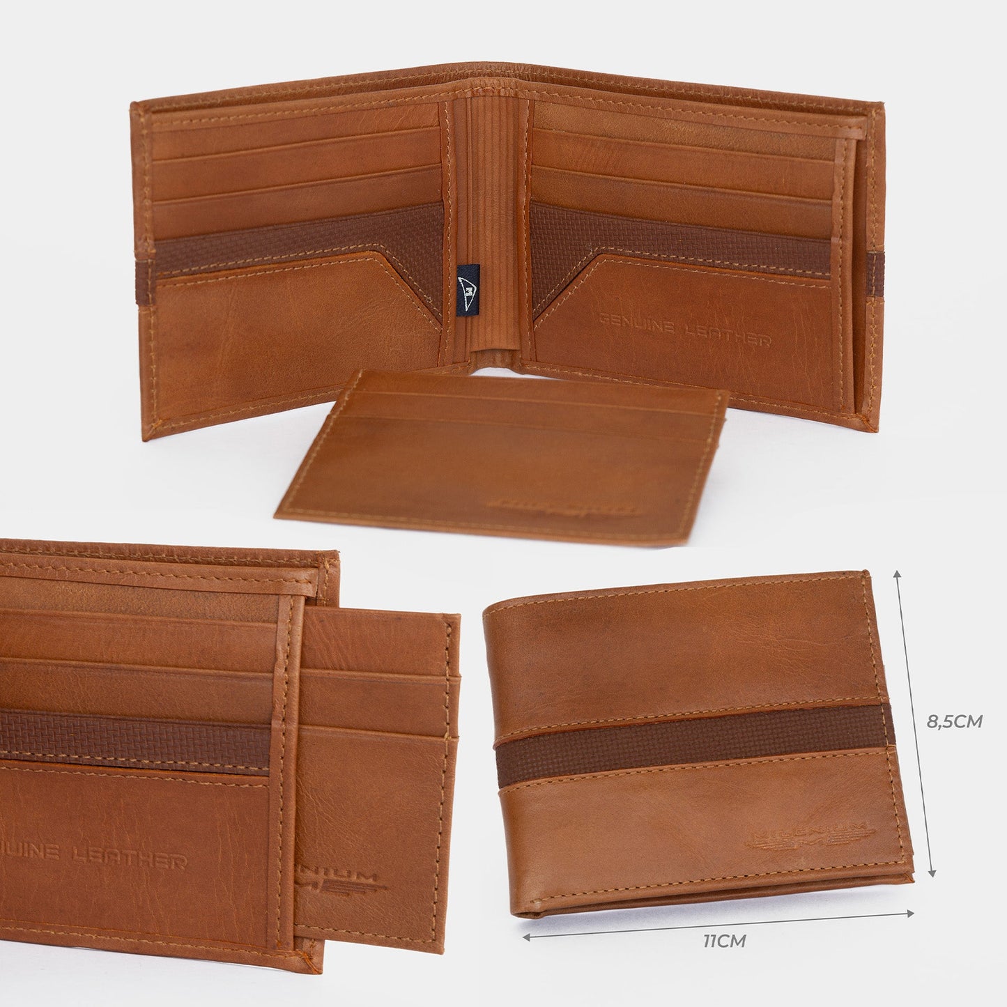 KIT SIGNATURE ORIGEN CUERO MIEL + BILLETERA / ENVÍO GRATIS