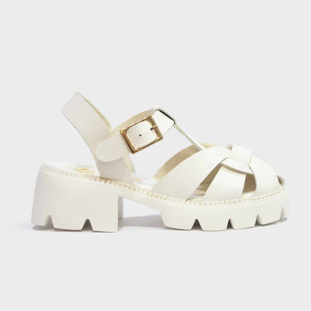 MALVA BLANCO HUESO 100% CUERO