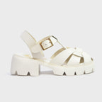 MALVA BLANCO HUESO 100% CUERO