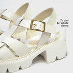 MALVA BLANCO HUESO 100% CUERO